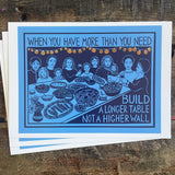 Build a Longer Table- Postcard