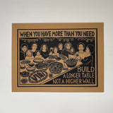Art Print | Build a Longer Table