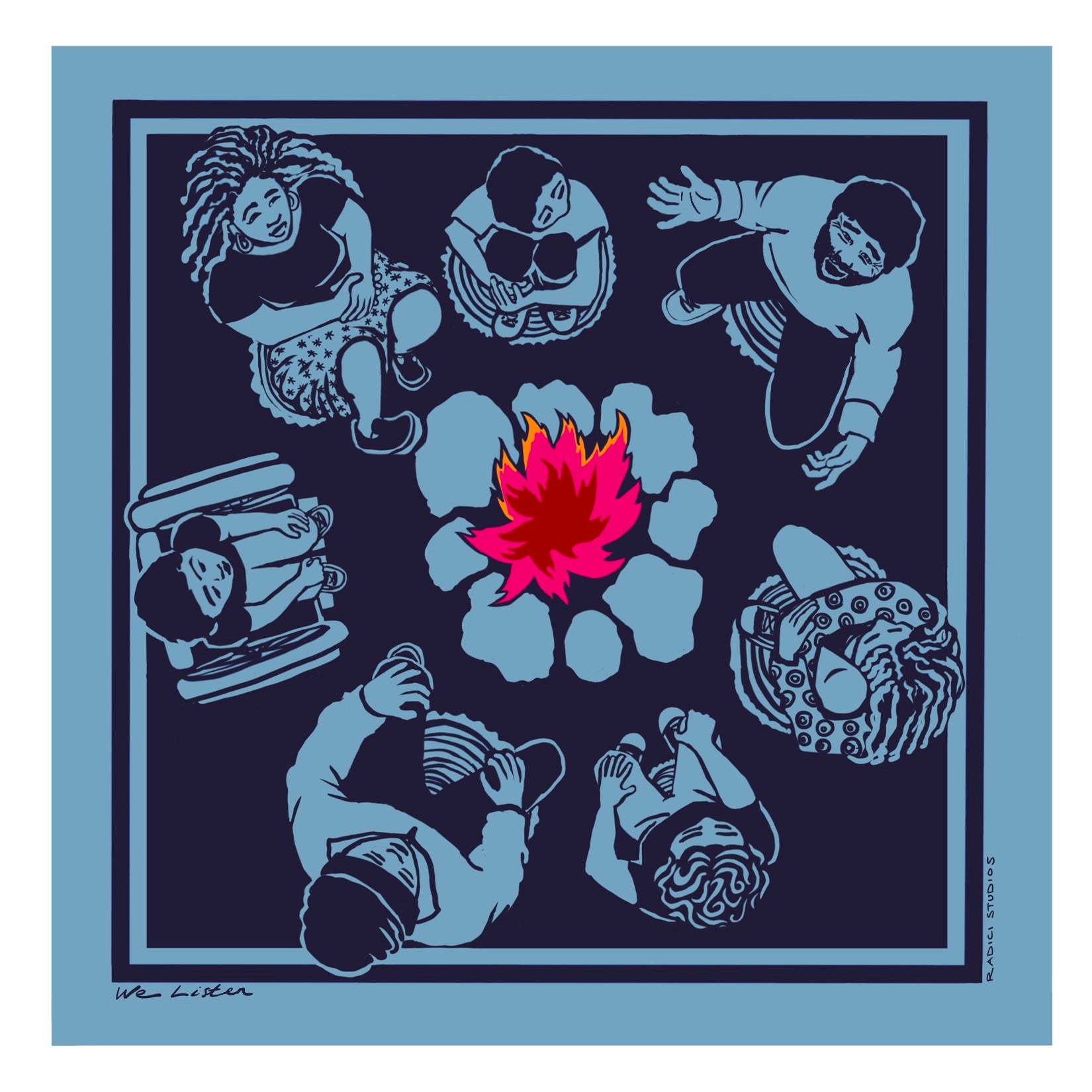 We Gather 2025 series digital color prints – Radici Studios