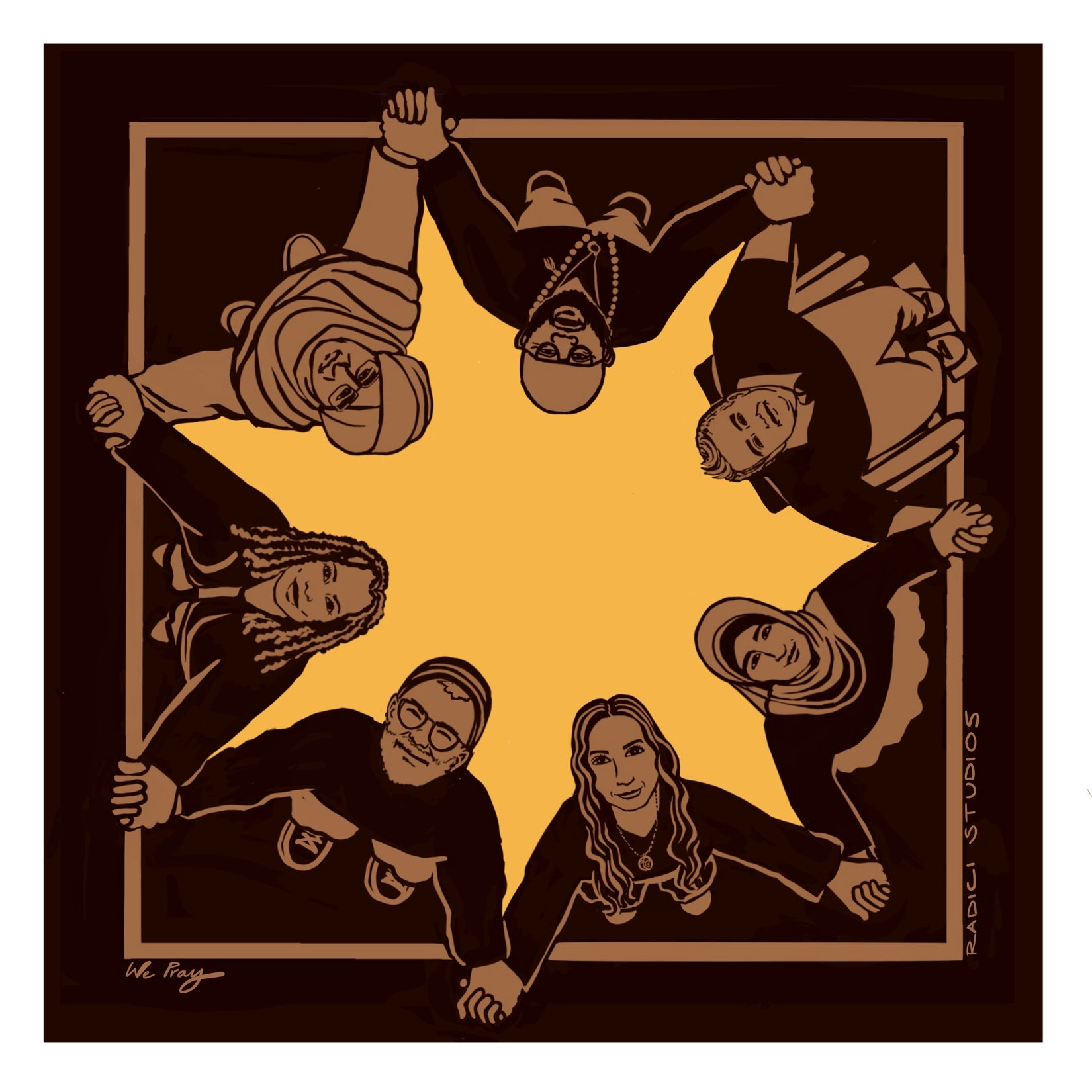 We Gather 2025 series digital color prints – Radici Studios