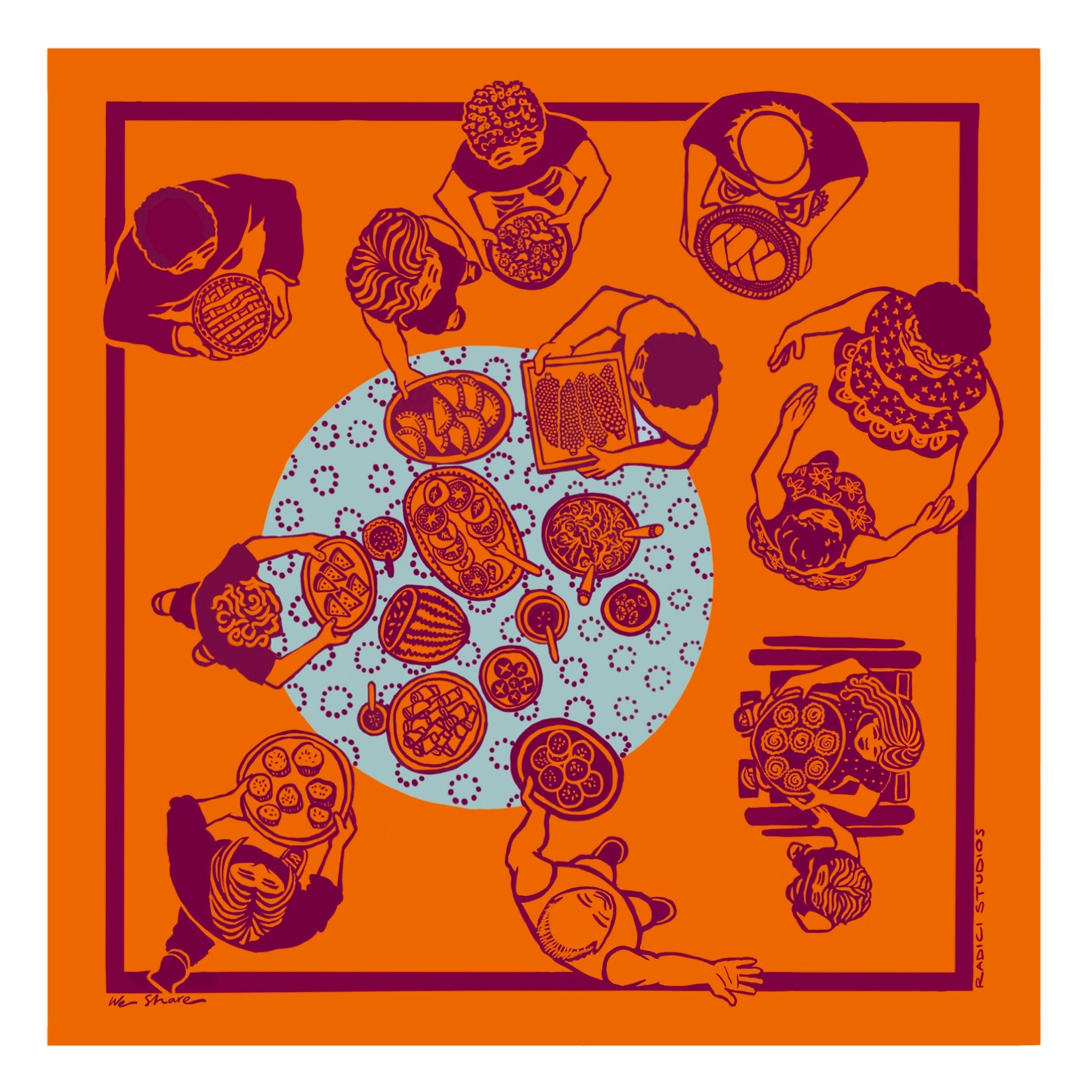 We Gather 2025 series digital color prints – Radici Studios