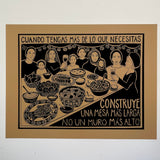 Art Print | Construye Una Mesa Mas Larga